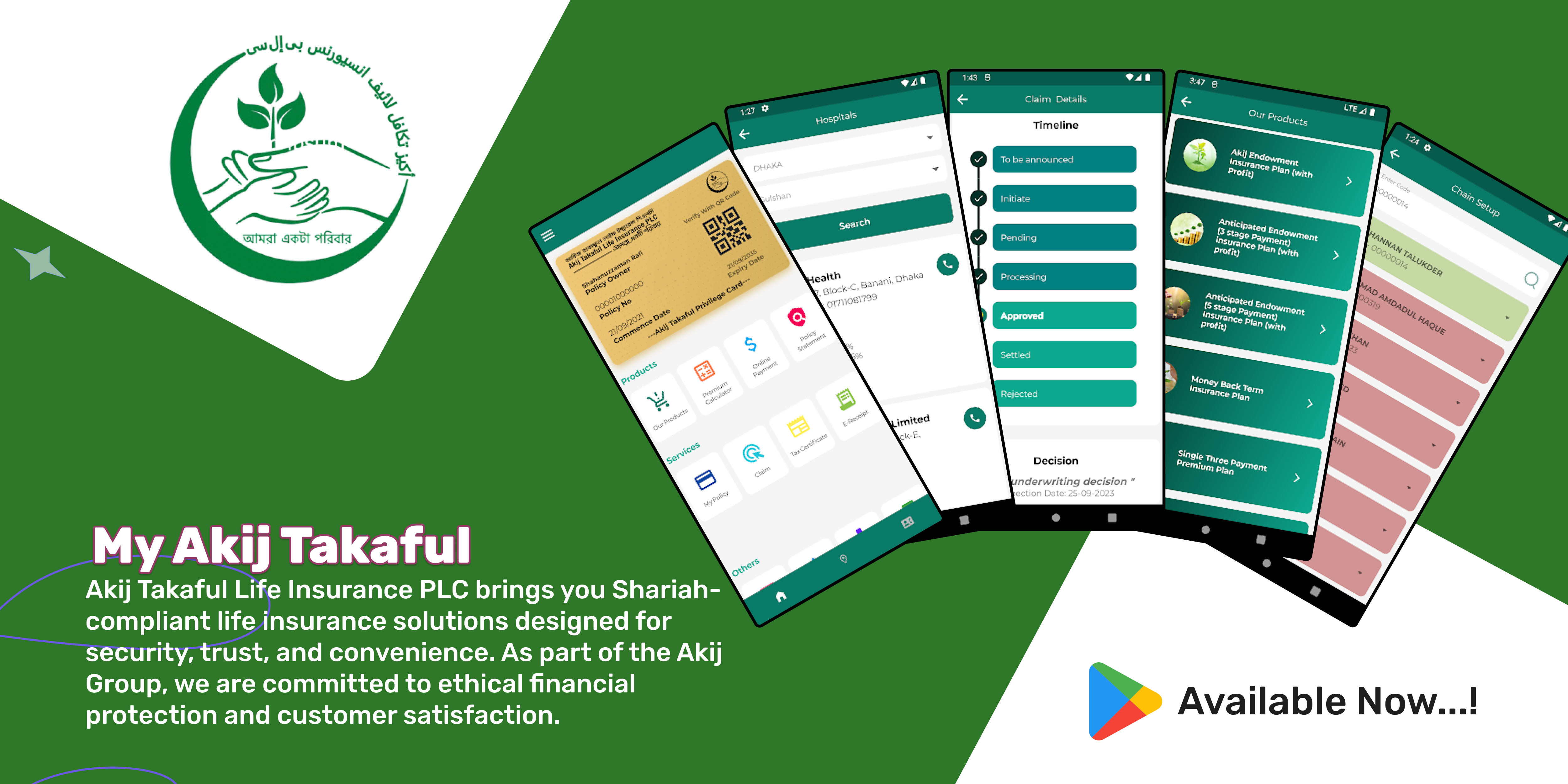 Screenshot of My Akij Takaful - Insurance App